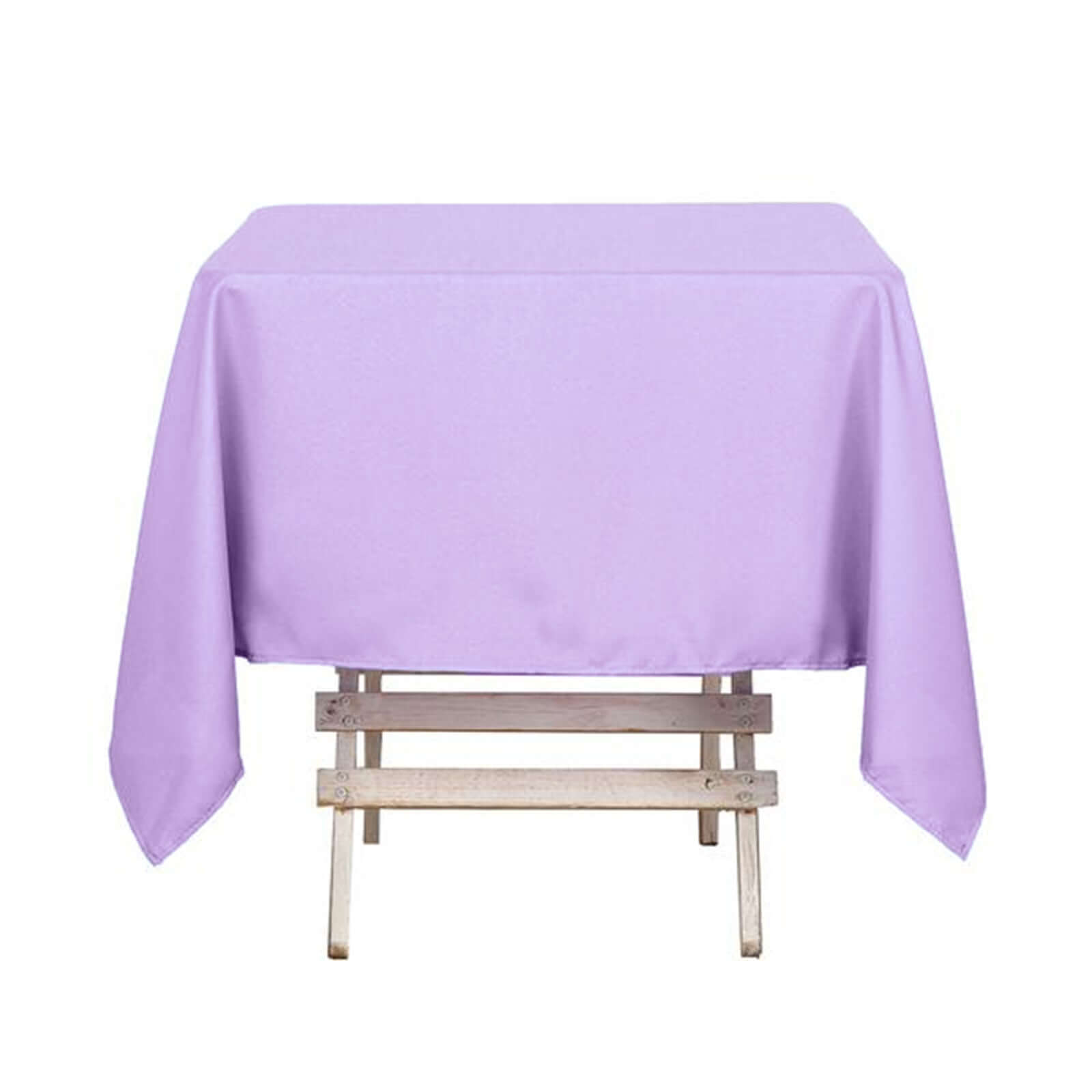 Polyester Square 54"x54" Tablecloth Lavender Lilac - Wrinkle-Resistant & Durable Table Cover