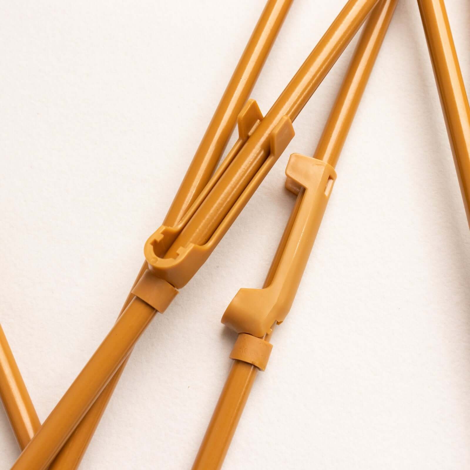 65" Gold Metal Sign Holder Easel Stand, Collapsible Tripod Stand