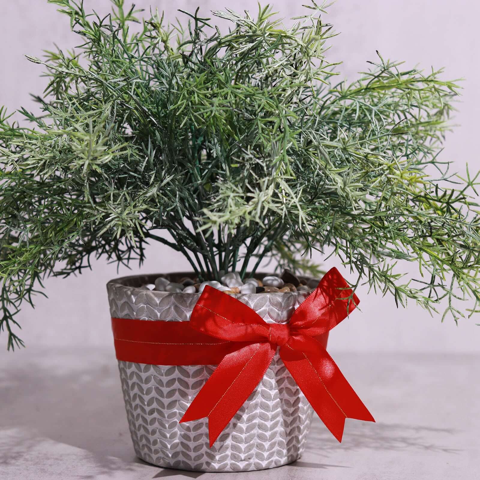 50 Pcs 10" Red Pre Tied Ribbon Bows, Satin Ribbon With Gold Foil Lining For Gift Basket and Party Favors Decor