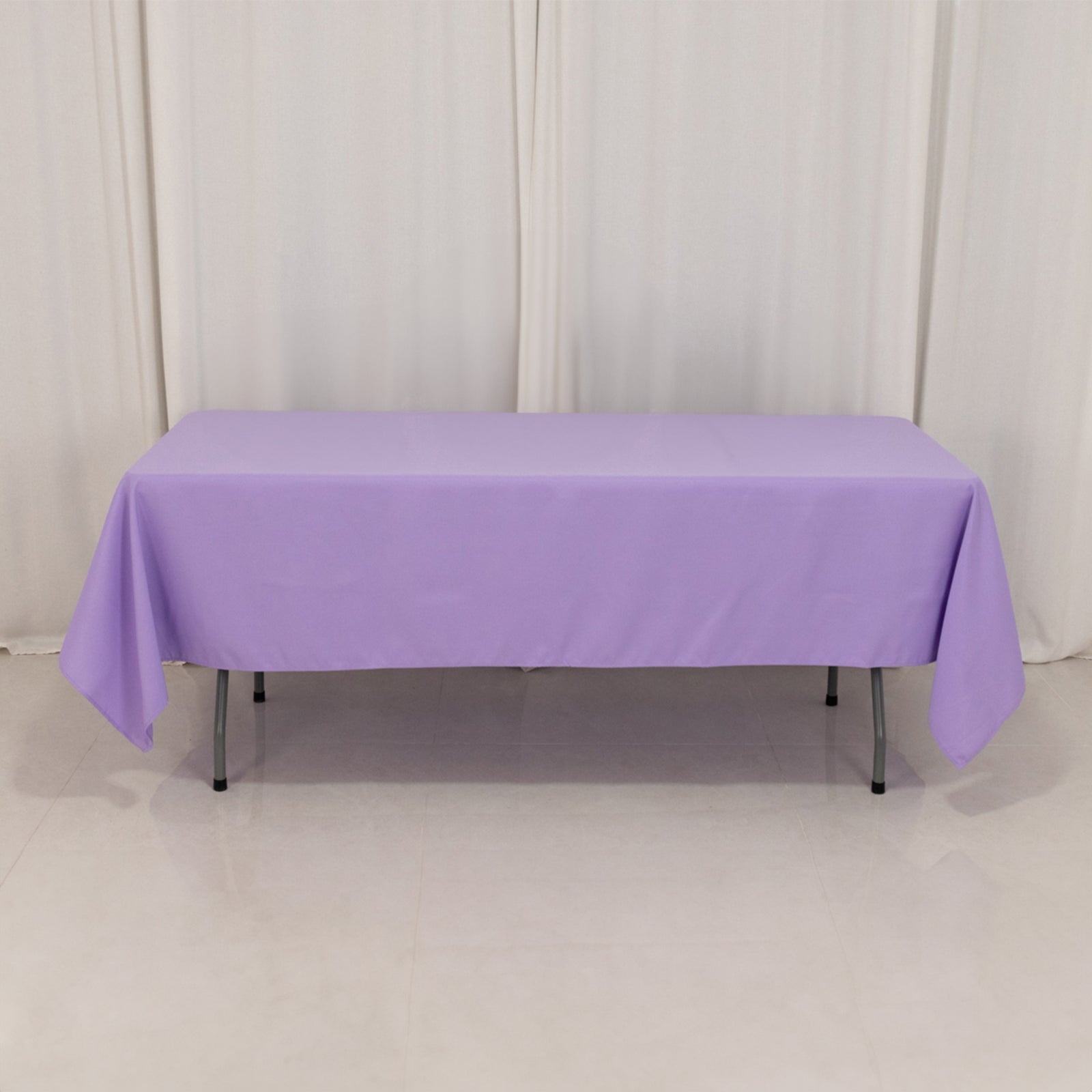 Premium Polyester 60"x102" Rectangle Tablecloth Lavender Lilac - Durable 220GSM Wrinkle-Resistant Table Cover
