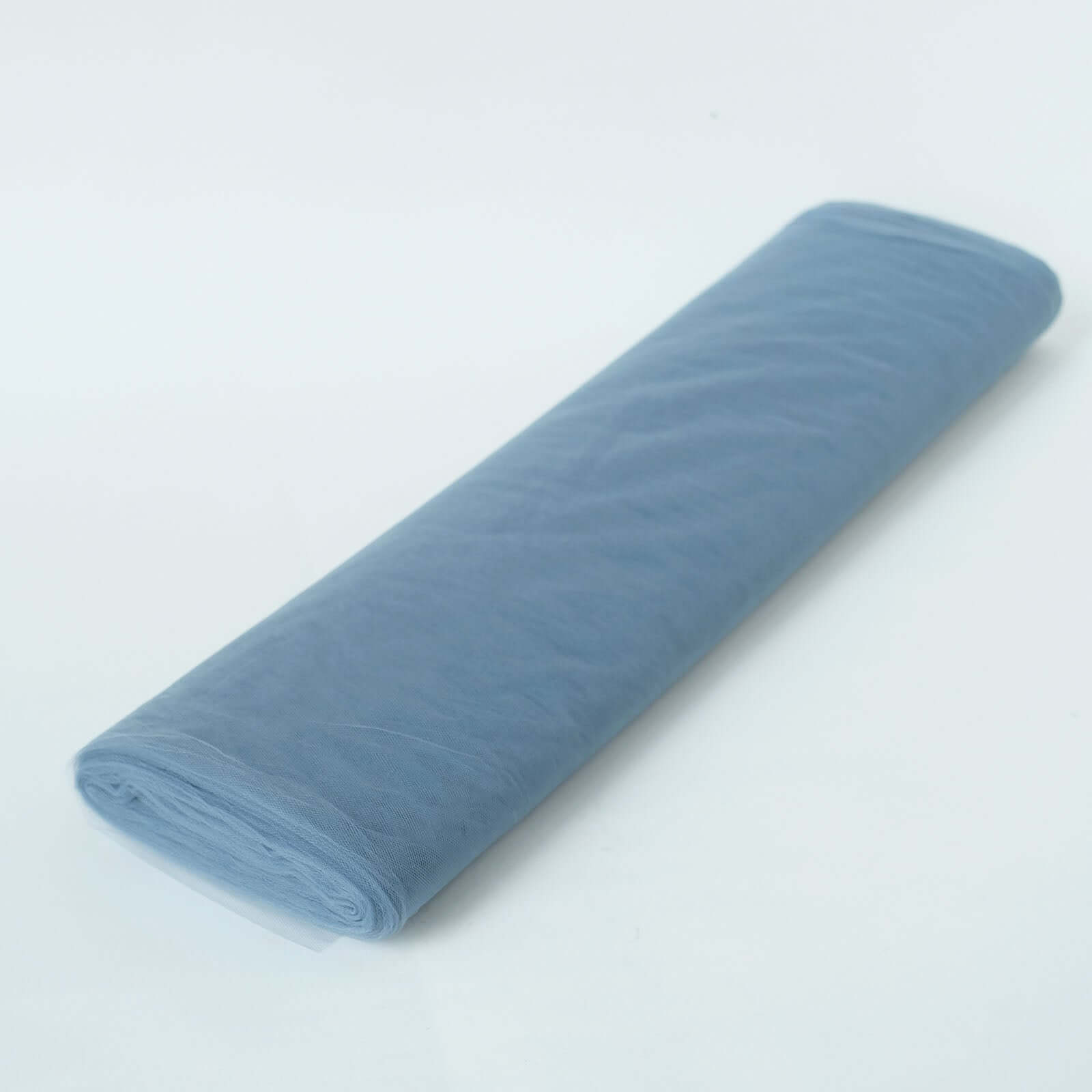54"x40 Yards Dusty Blue Tulle Fabric Bolt, DIY Crafts Sheer Fabric Roll