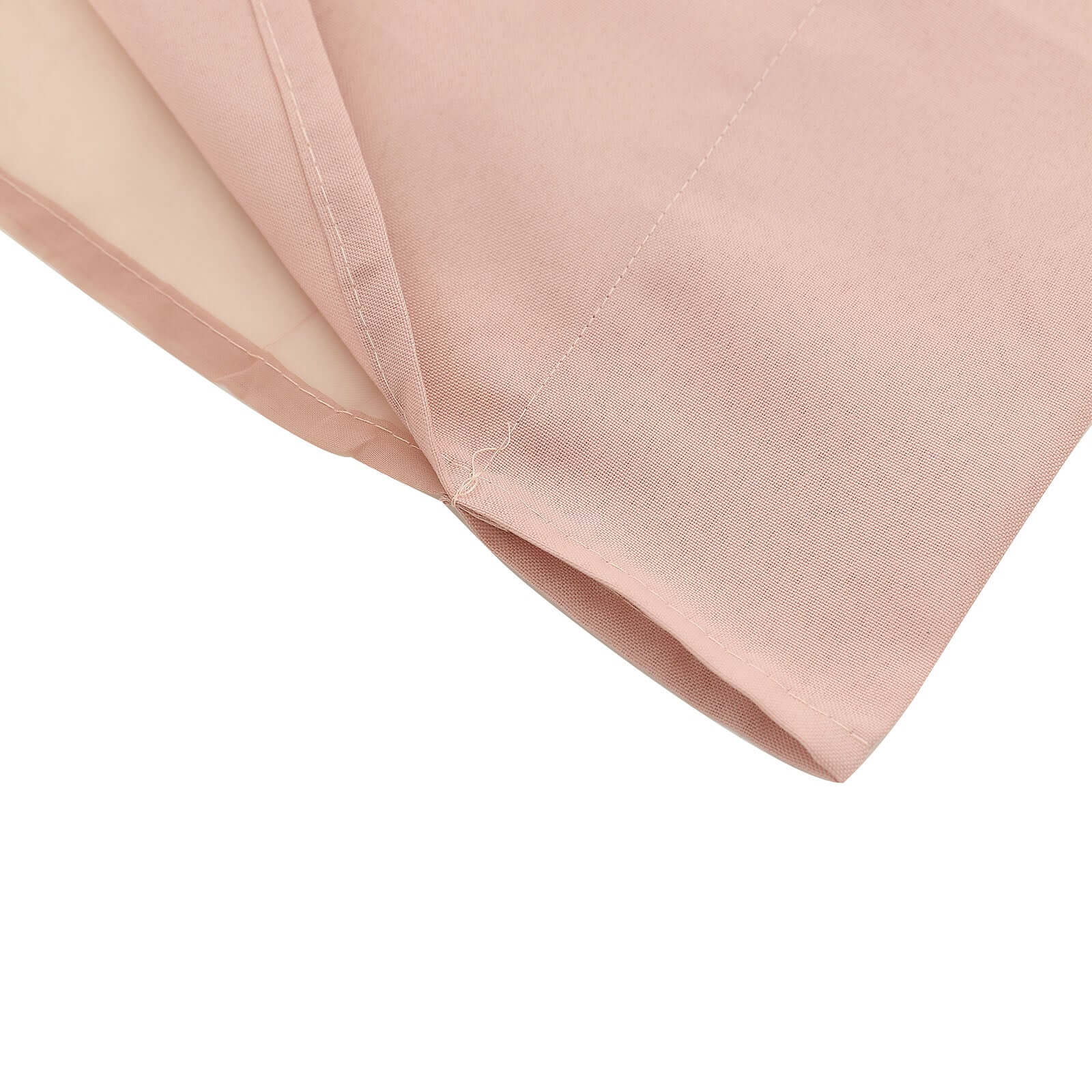 Dusty Rose Chiffon Polyester Event Curtain Drapes, Dual Layer Divider Backdrop Curtain Panels with Rod Pockets - 10ftx10ft