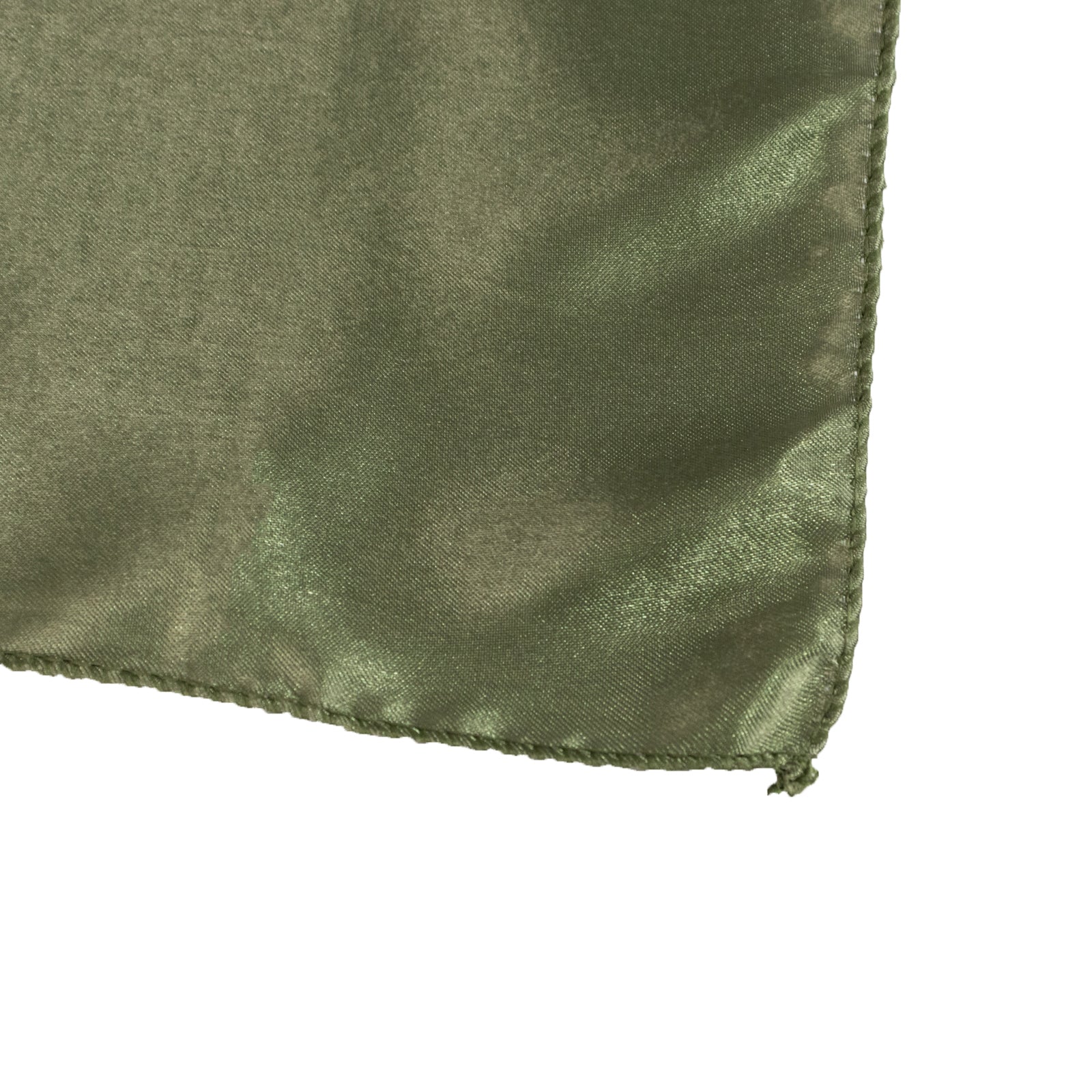 Satin 90"x90" Table Overlay Square Tablecloth Dusty Sage Green - Smooth Finish Table Topper