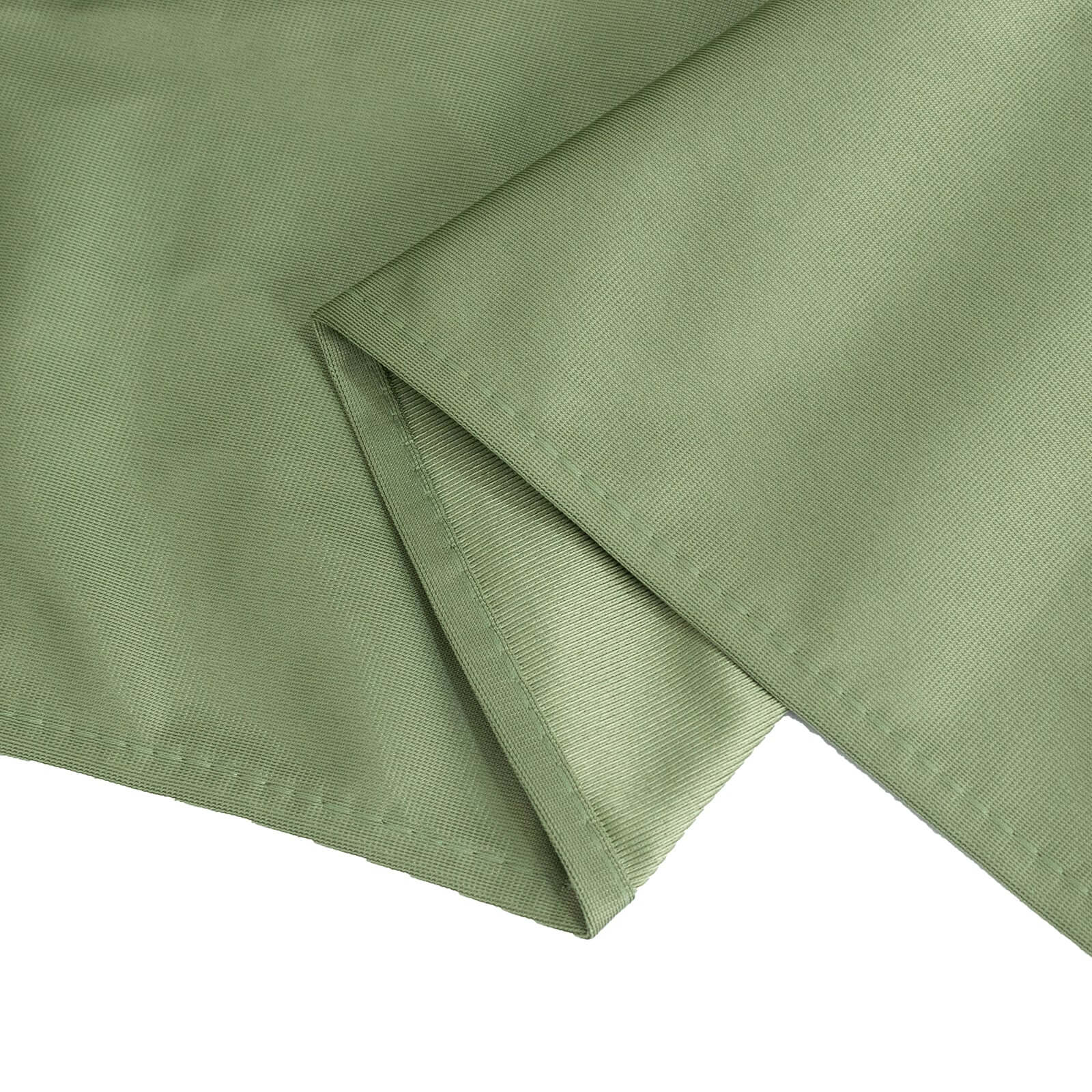 Scuba Rectangular 90"x156" Tablecloth Dusty Sage Green - Wrinkle Free, Stain Resistant & Seamless Table Cover