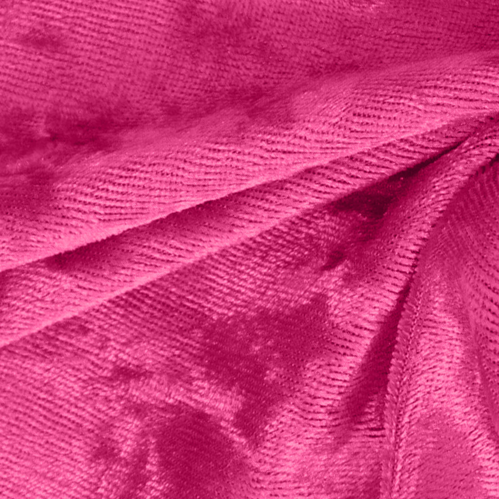Premium Crushed Velvet 12"x108" Table Runner Fuchsia - Soft & Wrinkle-Resistant Table Linen