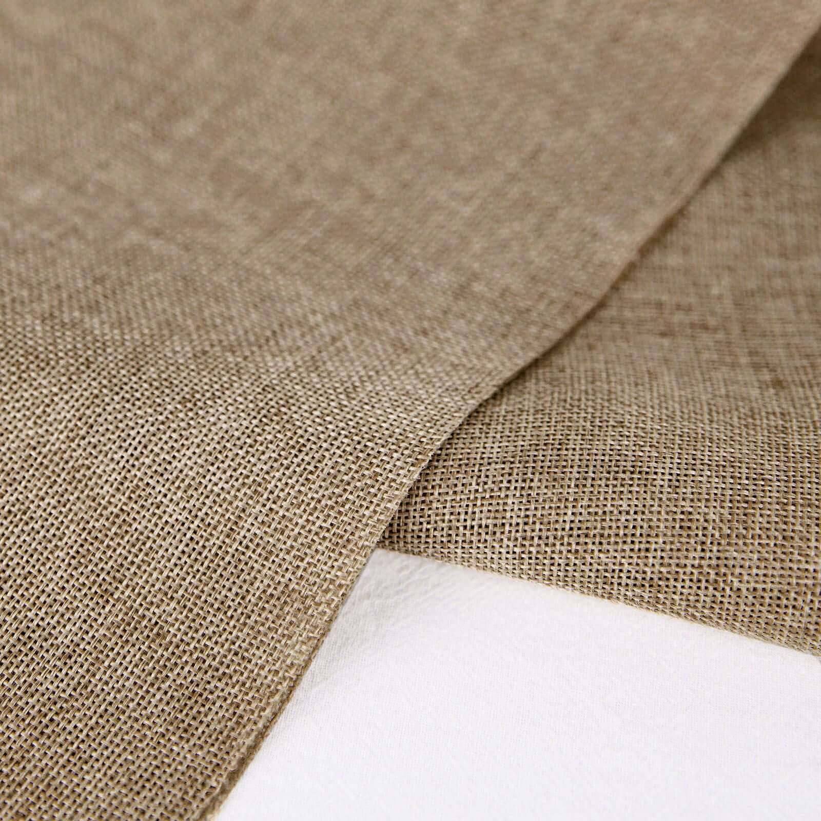 54"x10 Yards Natural faux Burlap Fabric Roll, Jute Linen DIY Fabric Bolt