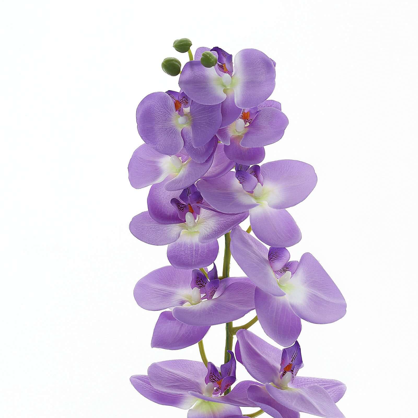 2 Stems 40" Tall Lavender Lilac Artificial Silk Orchid Flower Bouquets