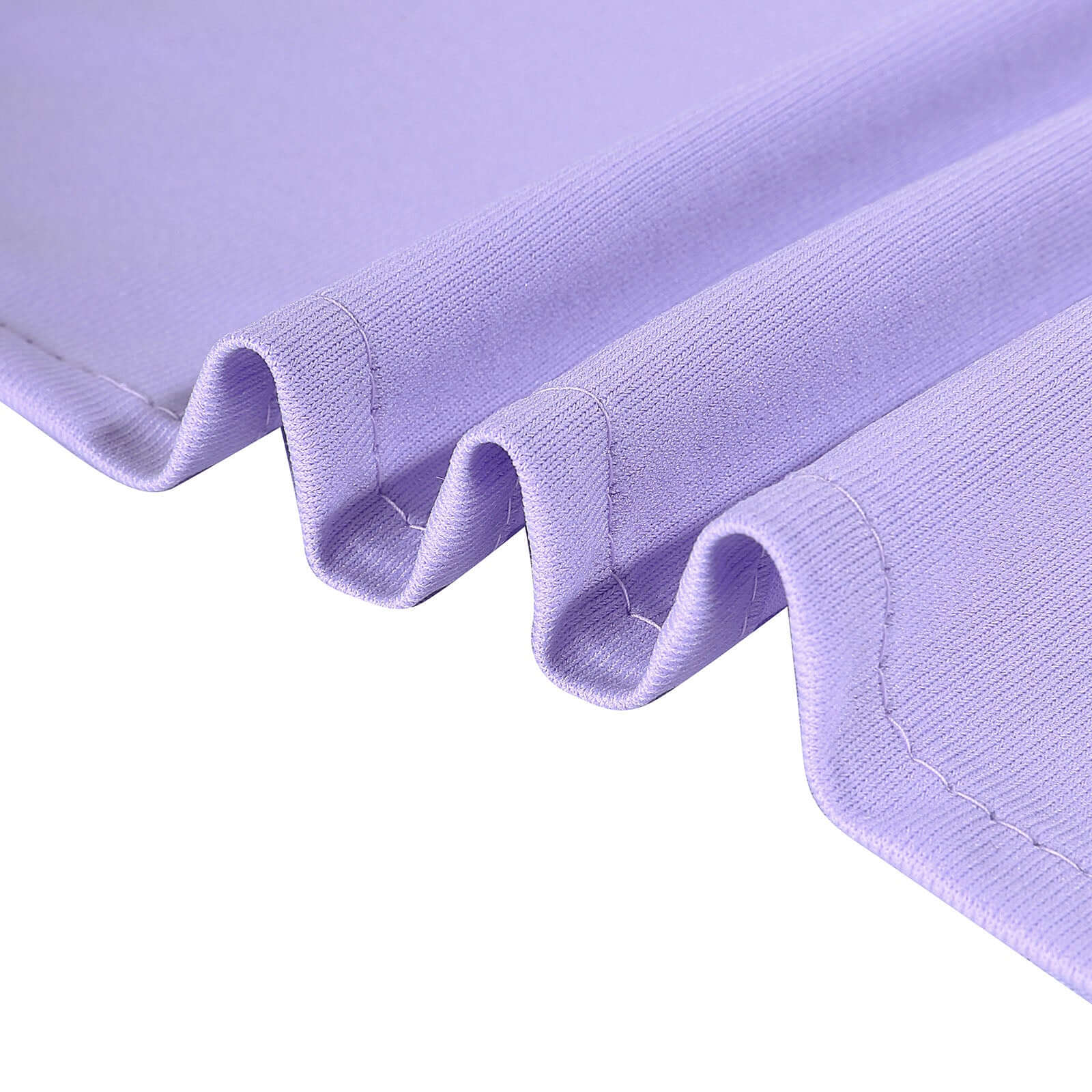 2 Pack Lavender Lilac Scuba Polyester Event Curtain Drapes, Durable Flame Resistant Backdrop Event Panels Wrinkle Free with Rod Pockets - 10ftx10ft