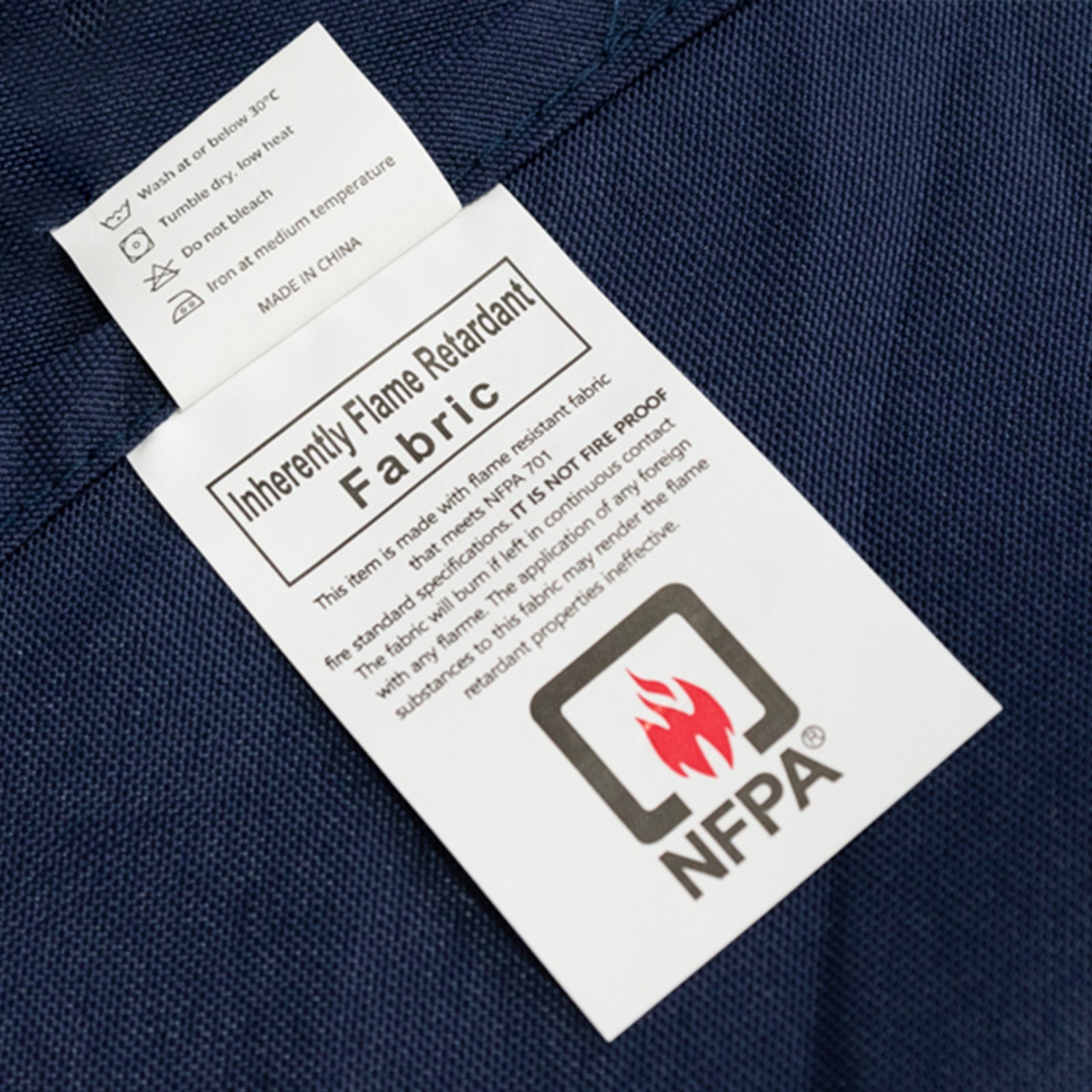 Fire Retardant Premium Polyester 90" Round Tablecloth Navy Blue - High-Performance Table Cover