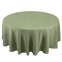 Premium Polyester 108" Round Tablecloth Dusty Sage Green - Wrinkle-Resistant 220GSM Table Cover
