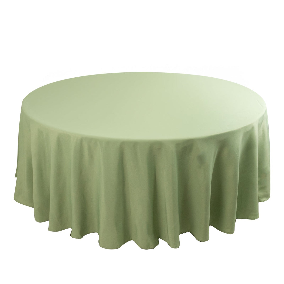 Premium Polyester 108" Round Tablecloth Sage Green - Wrinkle-Resistant 220GSM Table Cover