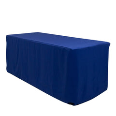 Premium Polyester 6ft Rectangle Tablecloth Royal Blue Durable Fitted 220GSM Table Cover