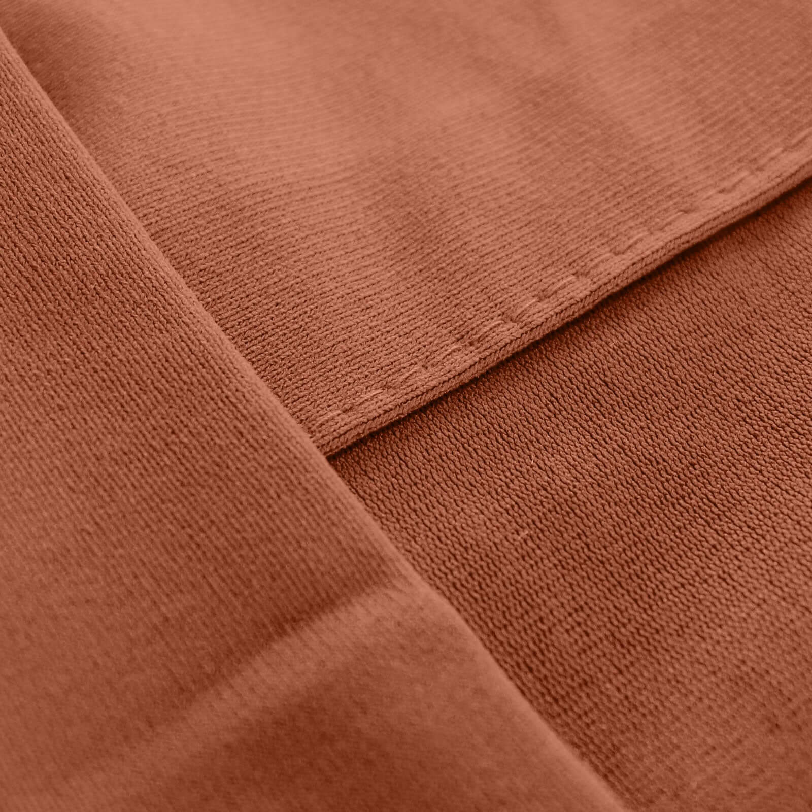 2 Pack Terracotta (Rust) Scuba Polyester Event Curtain Drapes, Durable Flame Resistant Backdrop Event Panels Wrinkle Free with Rod Pockets - 10ftx10ft