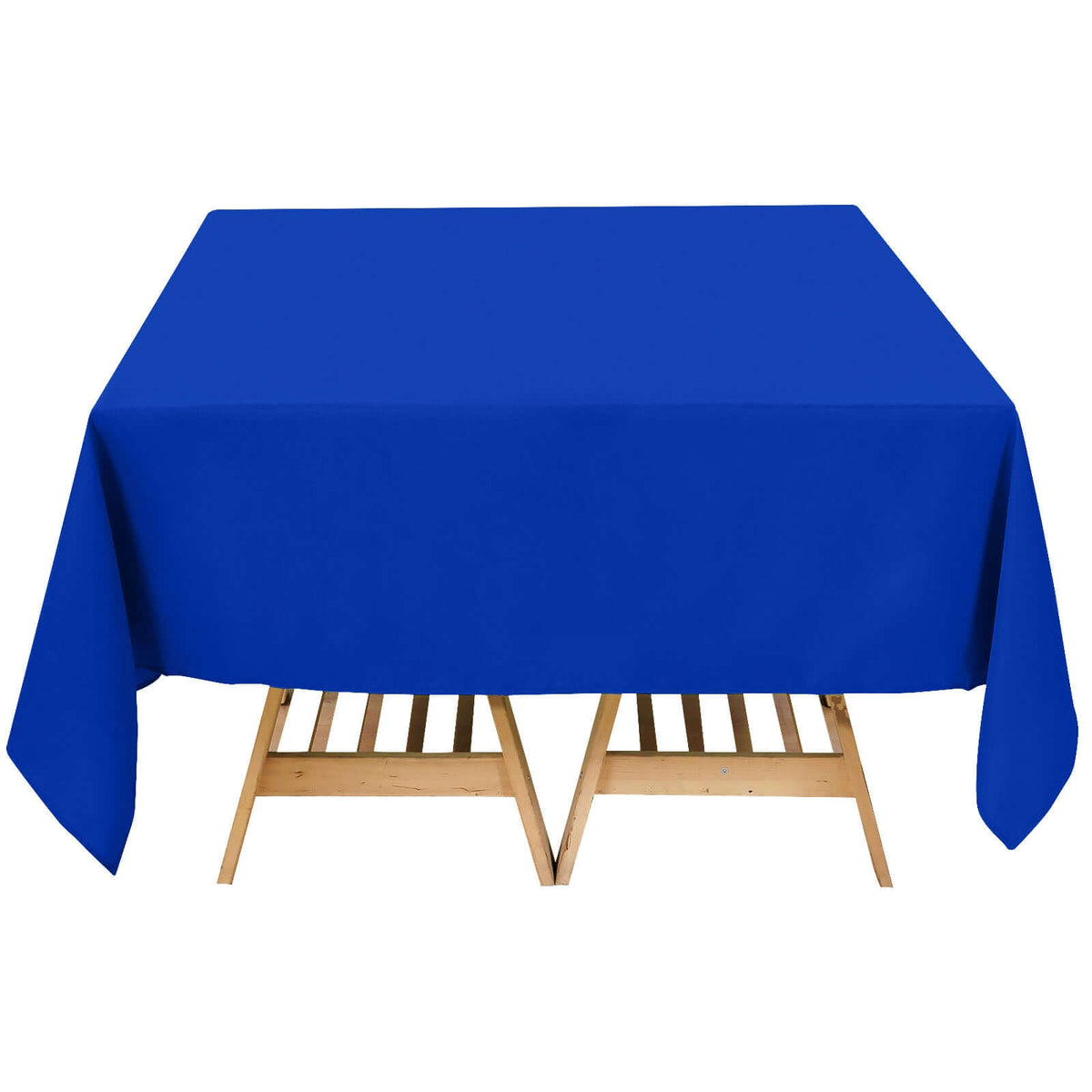 Premium Polyester Square Tablecloth 70"x70" Royal Blue 220GSM Wrinkle-Resistant Table Cover