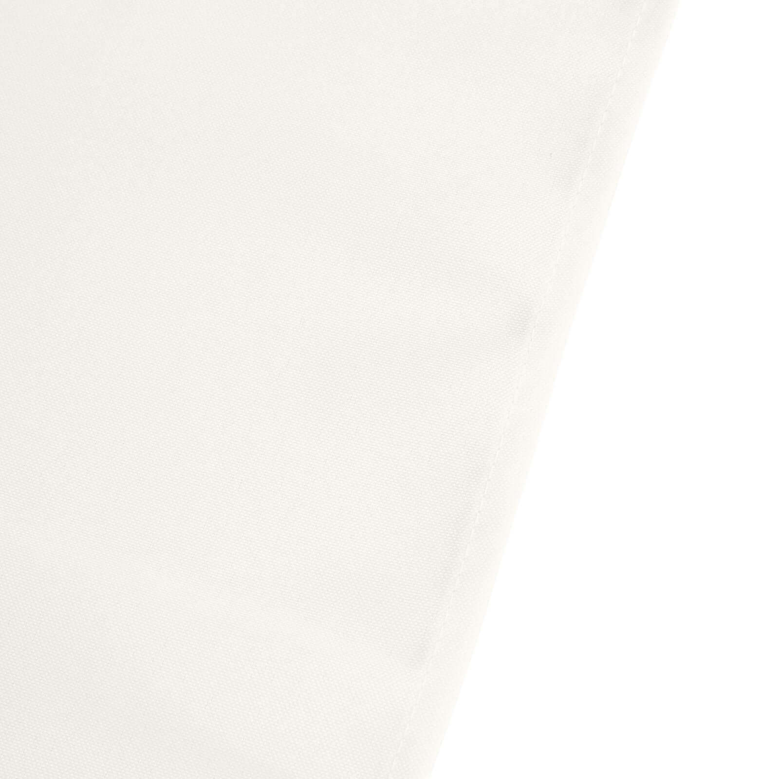 Premium Polyester 90"x90" Table Overlay Square Tablecloth Ivory 220GSM Wrinkle-Resistant Table Cover