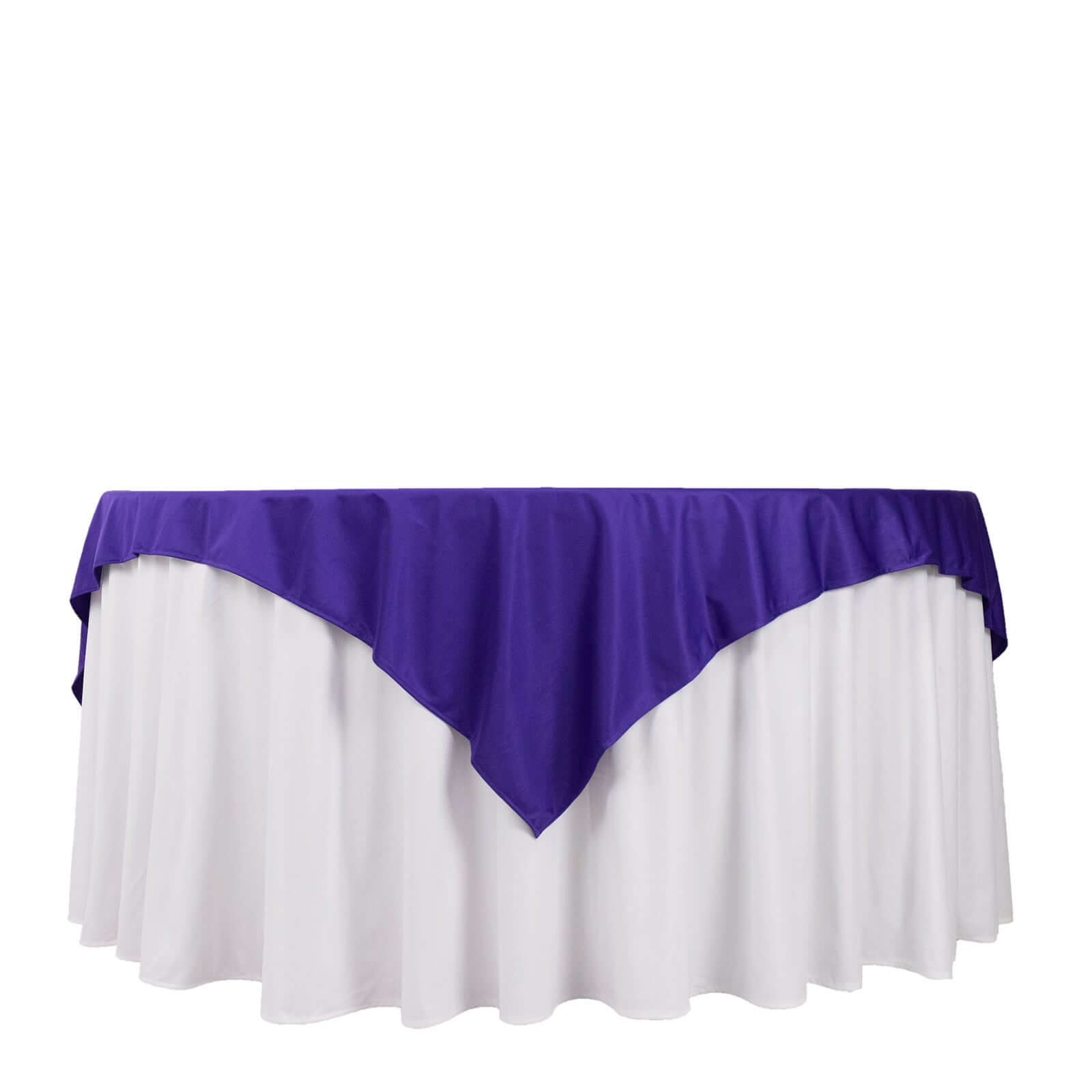 Scuba 70"x70" Table Overlay Square Tablecloth Purple - Wrinkle Free & Stain Resistant Table Cover
