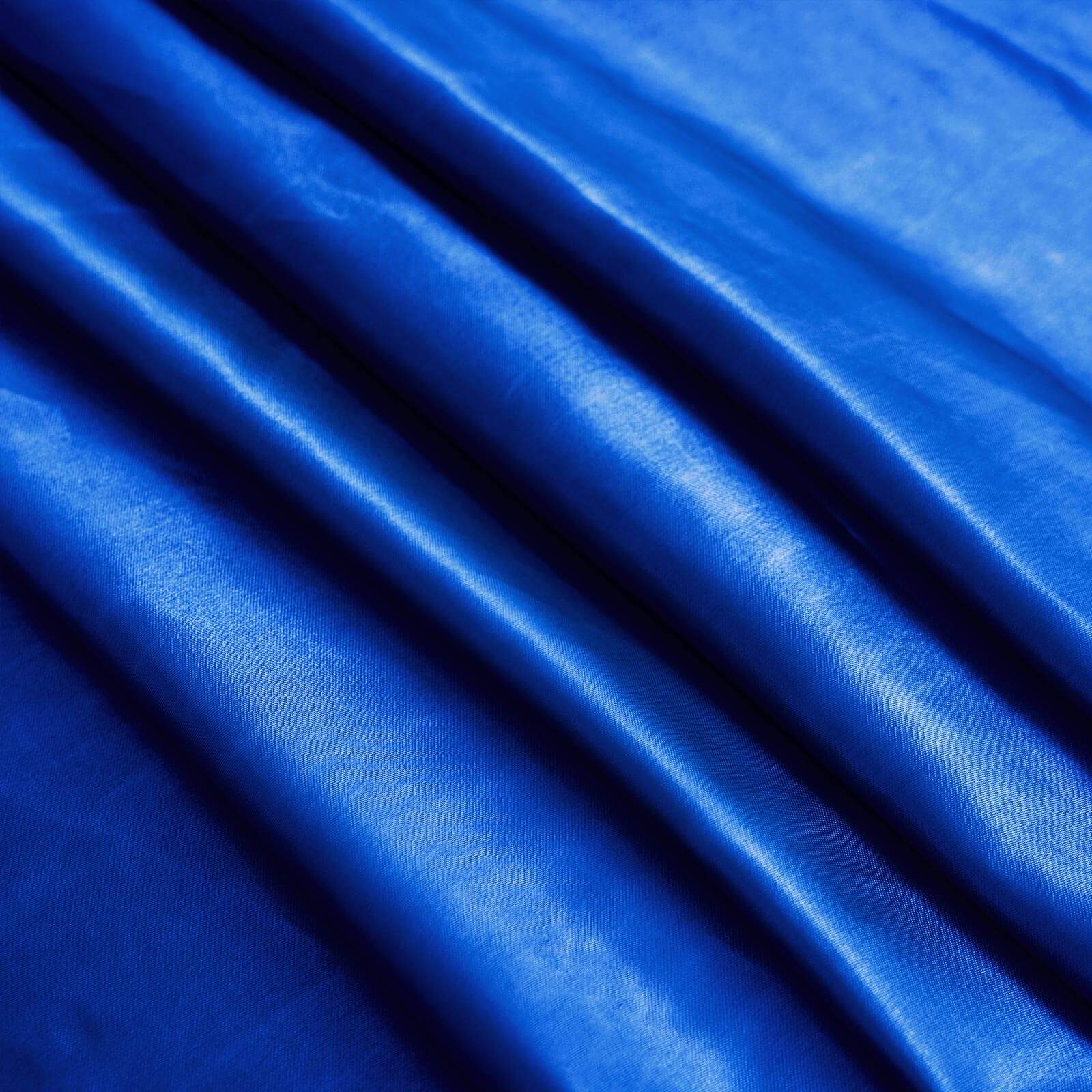 Satin 120" Round Tablecloth Royal Blue - Stylish Seamless Table Cover