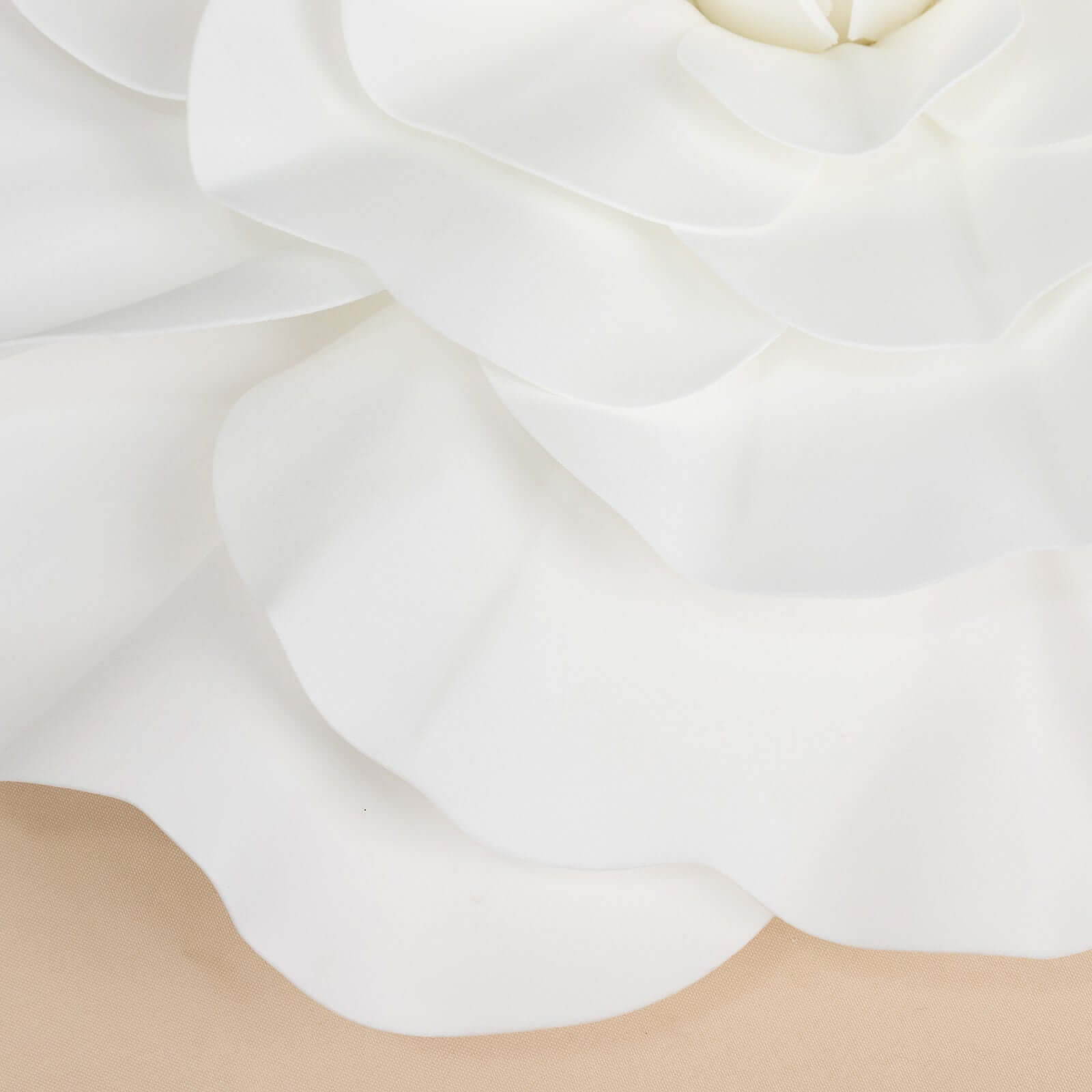 2 Pack 24" Large White Real Touch Artificial Foam DIY Craft Roses