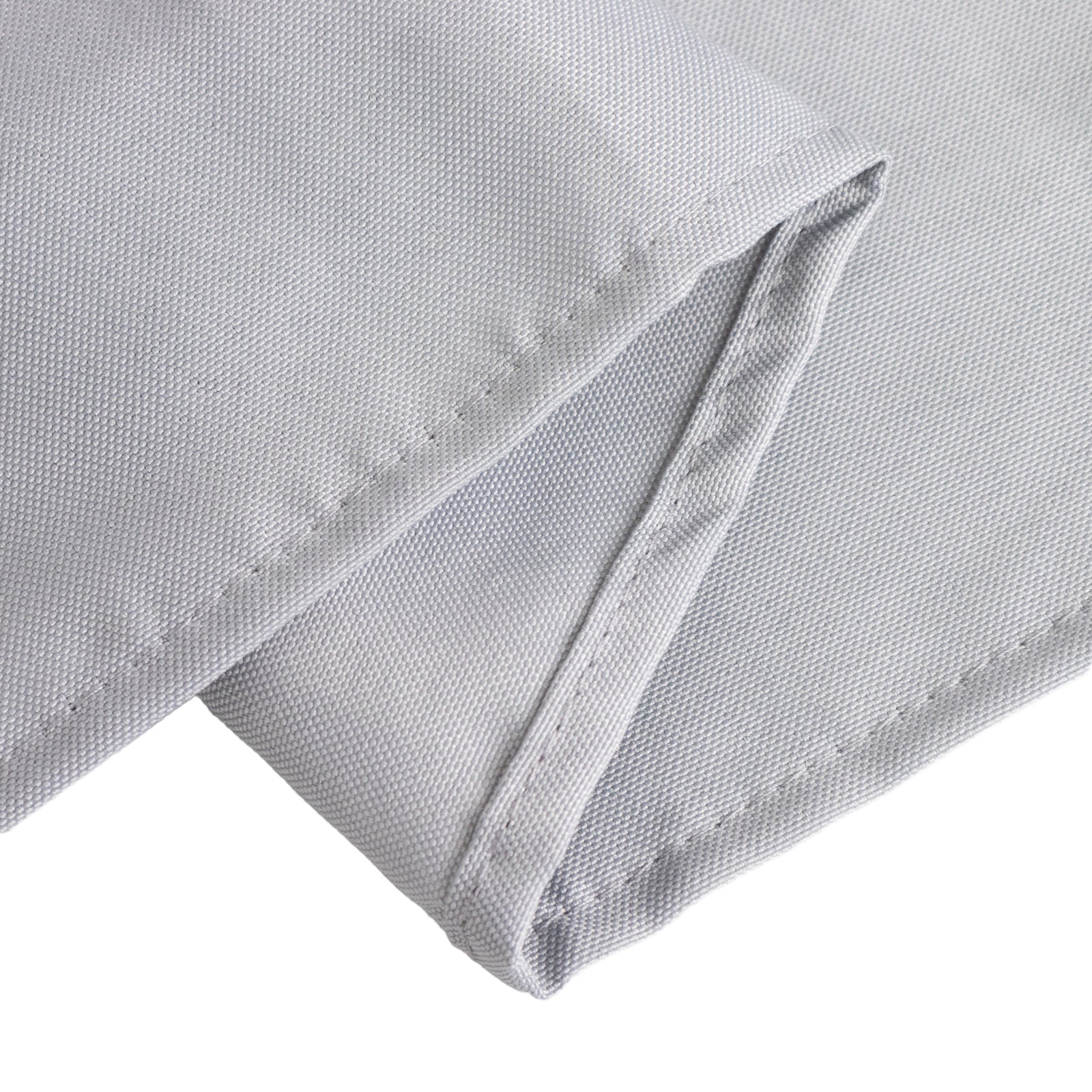 Premium Polyester 90"x132" Rectangle Tablecloth Silver - Seamless 220GSM Stain-Resistant Table Cover