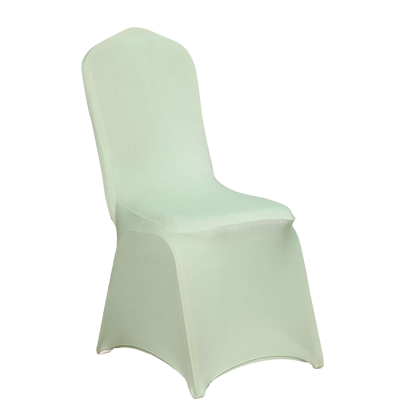 Spandex Chair Cover for Banquet Chairs Sage Green - Stretch 160GSM Fabric with Slip-On Slipcover