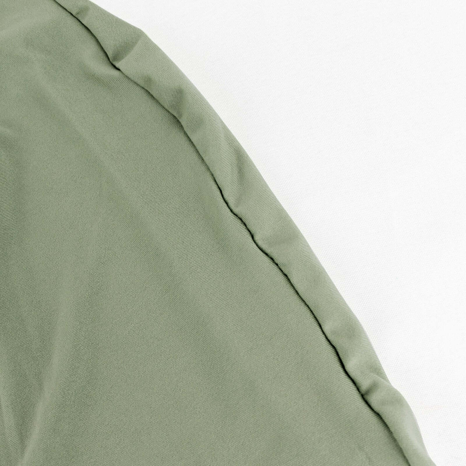 Stretch Spandex Chair Cover Dusty Sage Green for Folding Chairs - Reusable & Wrinkle-Resistant 160GSM Fitted Slipcover