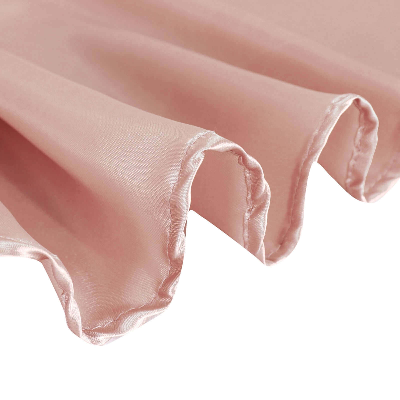 Satin 90" Round Tablecloth Dusty Rose - Smooth and Lustrous Table Cover