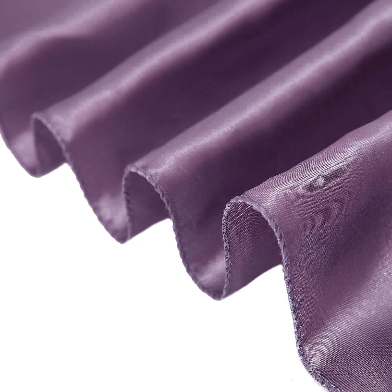 Satin 12"x108" Table Runner Violet Amethyst - Stylish Table Linen