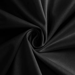 Scuba Round 70" Tablecloth Black - Wrinkle Free & Stain Resistant Table Cover for Weddings and Banquets