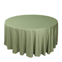 Scuba Round 120" Tablecloth Dusty Sage Green - Wrinkle Free & Stain Resistant Seamless Table Cover