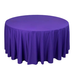 Scuba Round 120" Tablecloth Purple - Wrinkle Free & Stain Resistant Seamless Table Cover