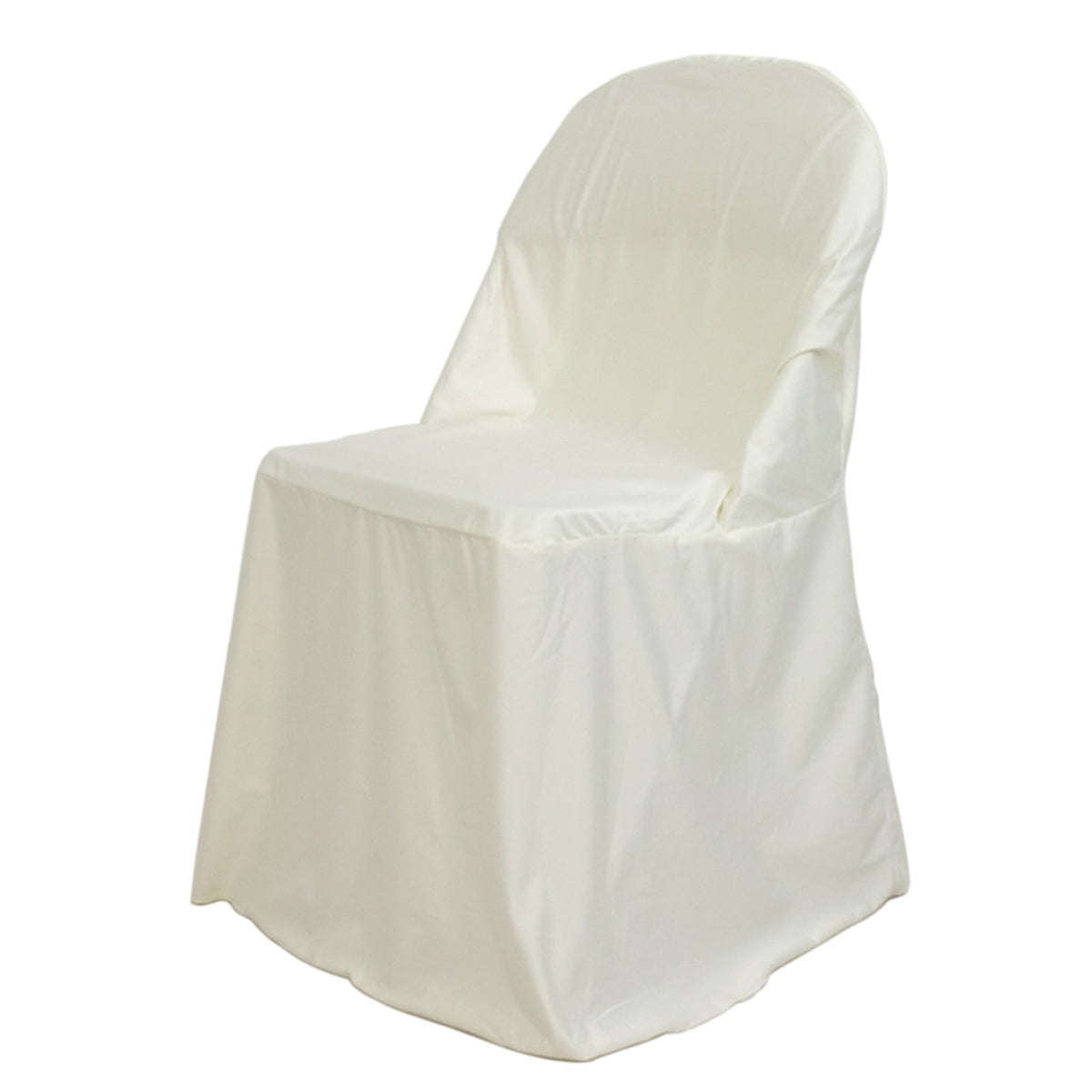 Scuba Stretch Folding Chair Cover Ivory - Wrinkle Free & Durable Slipcover