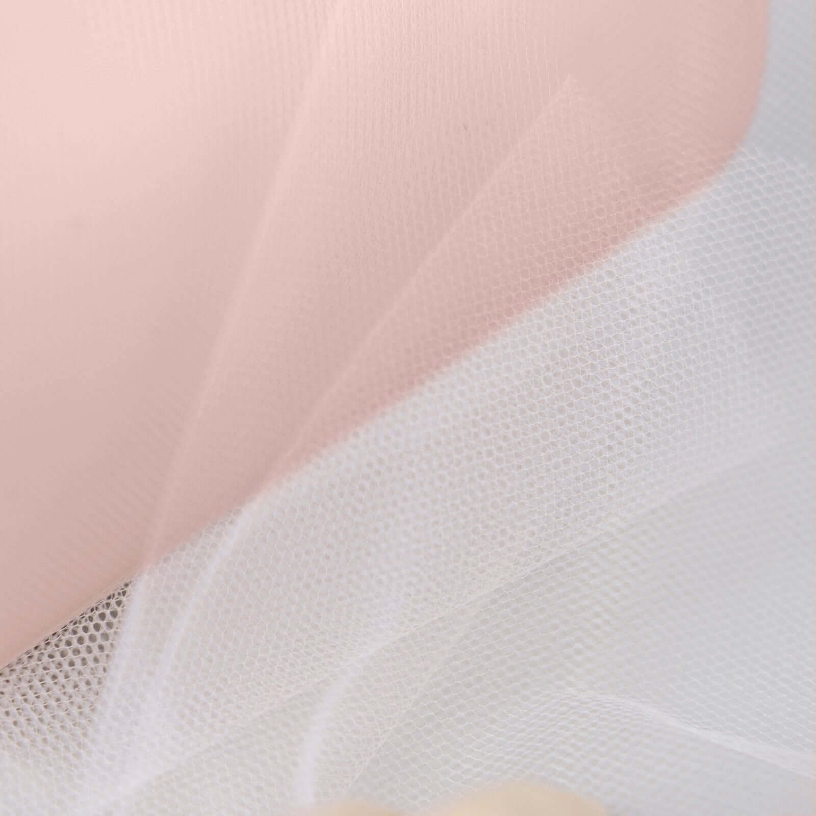 6"x100 Yards Blush Tulle Fabric Bolt, Sheer Fabric Spool Roll For Crafts