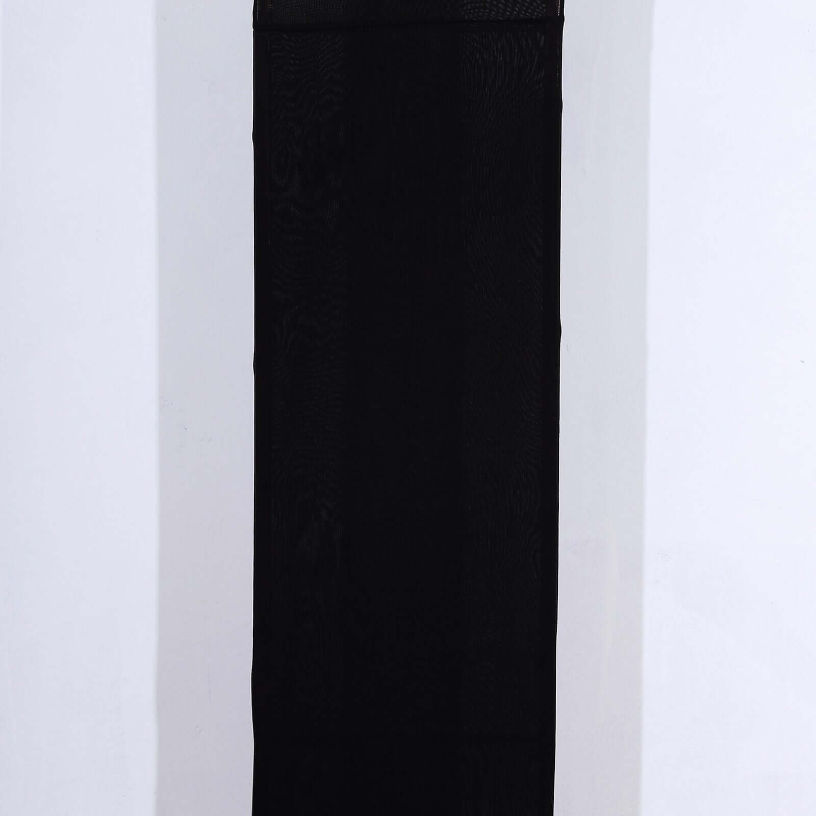 8ft Black Spandex Fitted Open Arch Wedding Arch Cover, Double-Sided U-Shaped Backdrop Slipcover