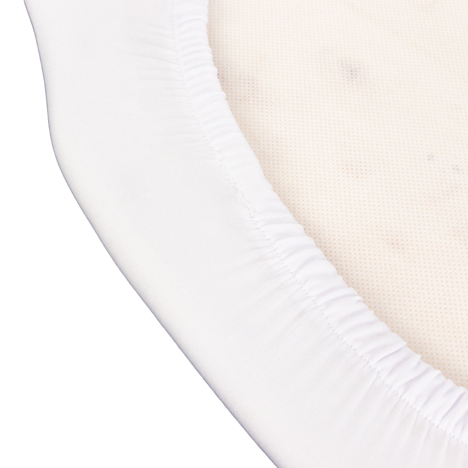 5 Pack Spandex Seat Pad Slipcovers for Chiavari White - Washable Stretch Fitted Design for Dining Chairs