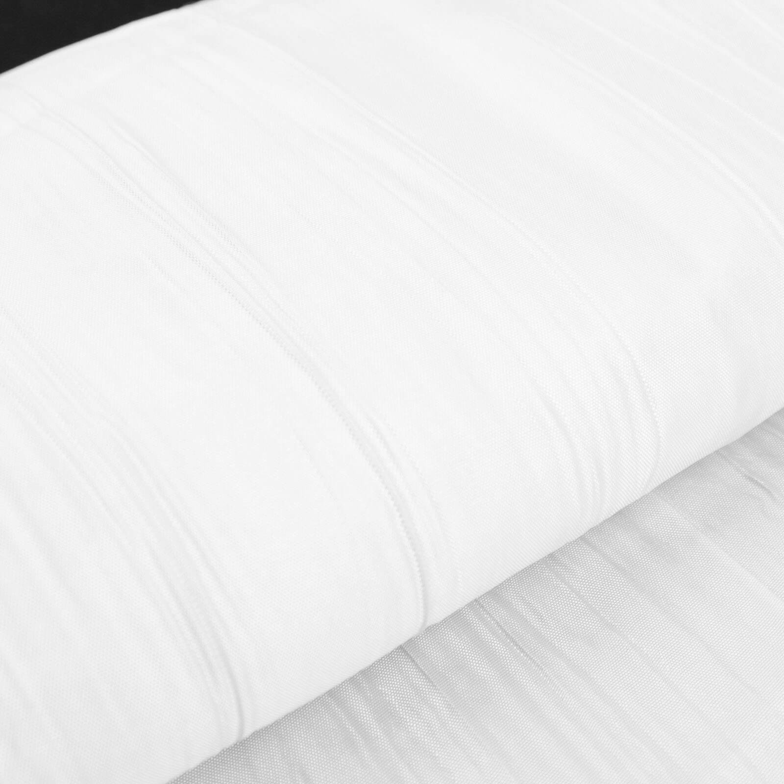 54"x10 Yards White Accordion Crinkle Taffeta Fabric Bolt