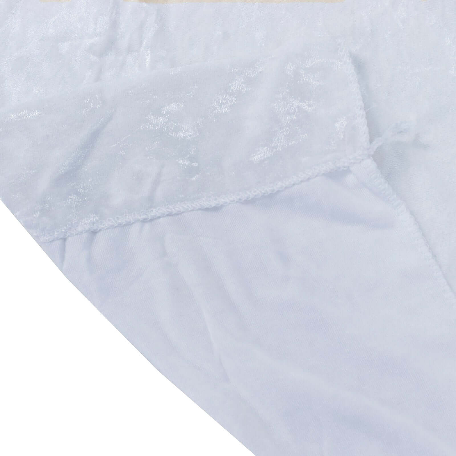 White Crushed Velvet Backdrop Curtain – 8ft x 8ft Event Drape with Rod Pocket, Privacy Panel for Photo Booths & Events