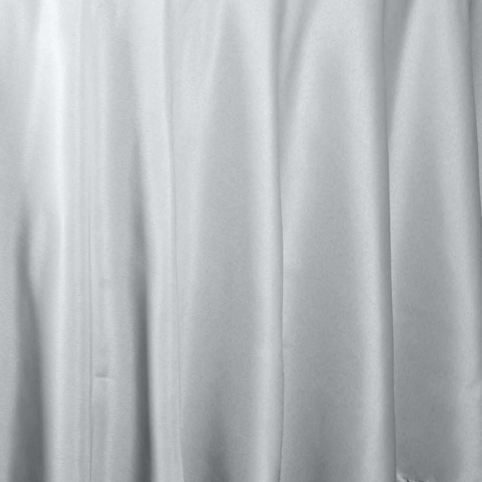 Polyester 108" Round Tablecloth Silver - Wrinkle-Resistant Table Cover