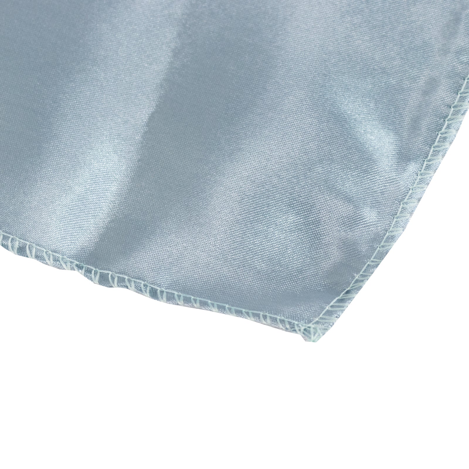 Satin 90"x90" Table Overlay Square Tablecloth Dusty Blue - Smooth Finish Table Topper