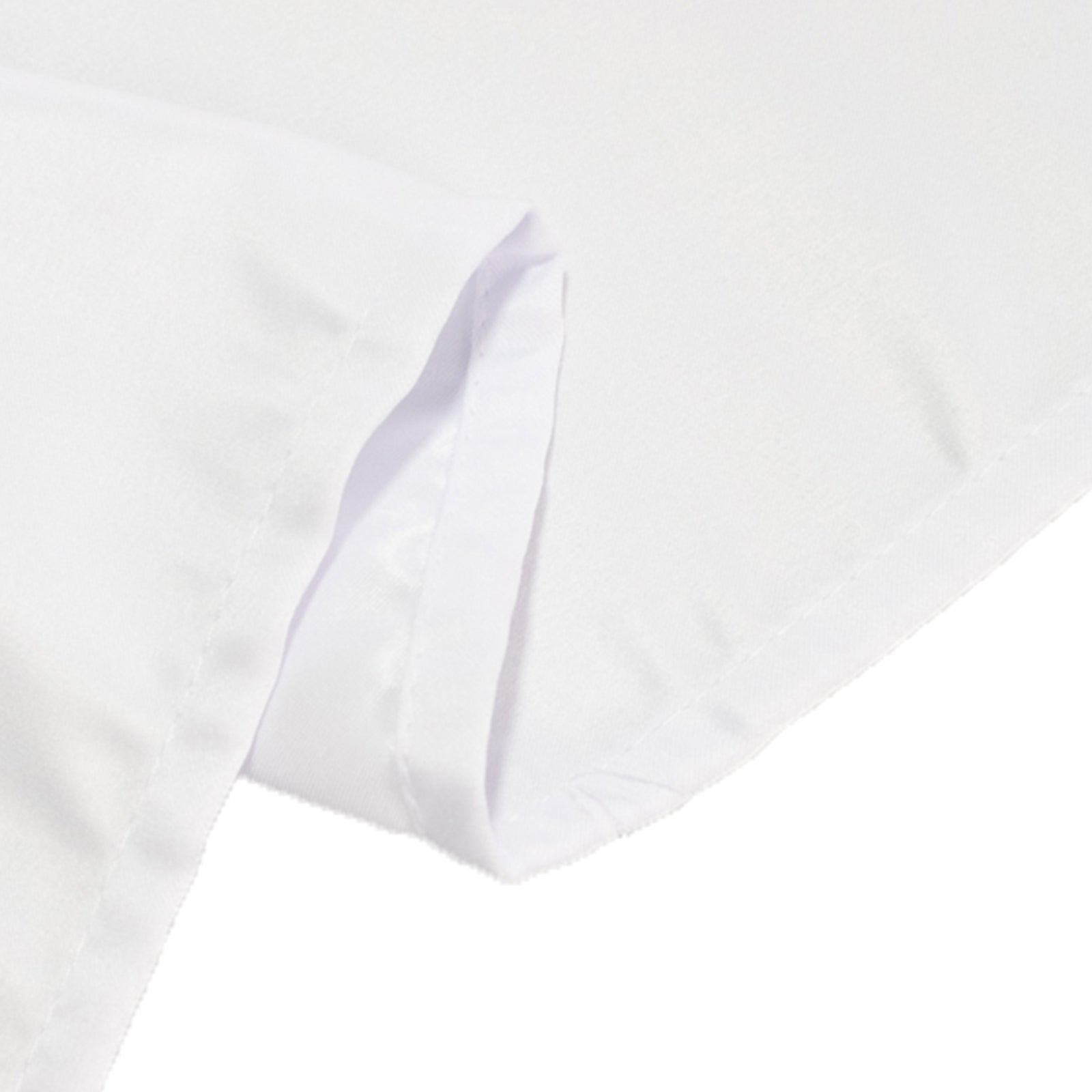 Lamour Satin 60"x102" Rectangle Tablecloth White - Durable & Silky Soft Feel Table Cover for Weddings & Banquets