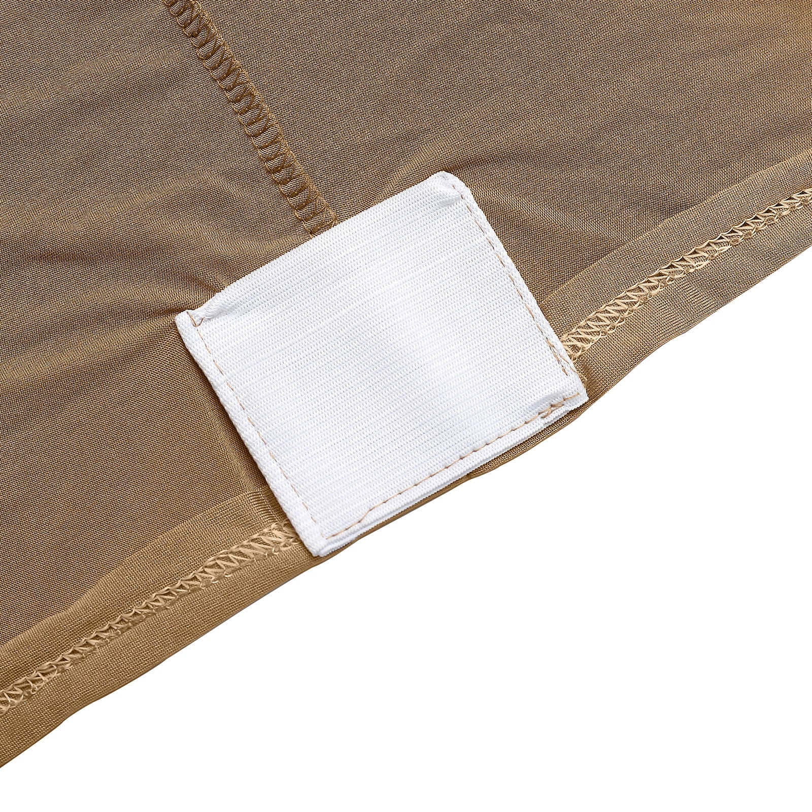 Stretch Spandex 96"x30" Rectangle Table Cover Taupe - Durable Form-Fitting Tablecloth