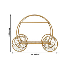 2-Tier Metal Cupcake Stand Gold - Centerpiece Dessert Display Stand for Pastries & Party Favors 28"
