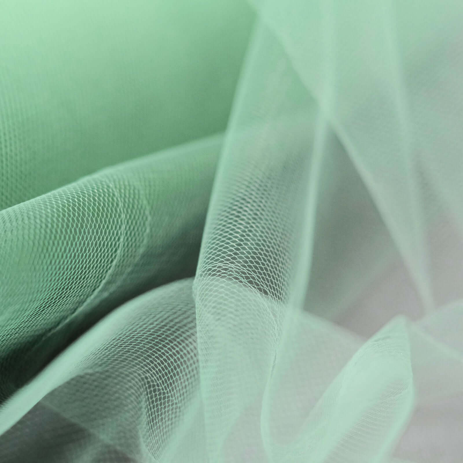 18"x100 Yards Sage Green Tulle Fabric Bolt, Sheer Fabric Spool Roll For Crafts