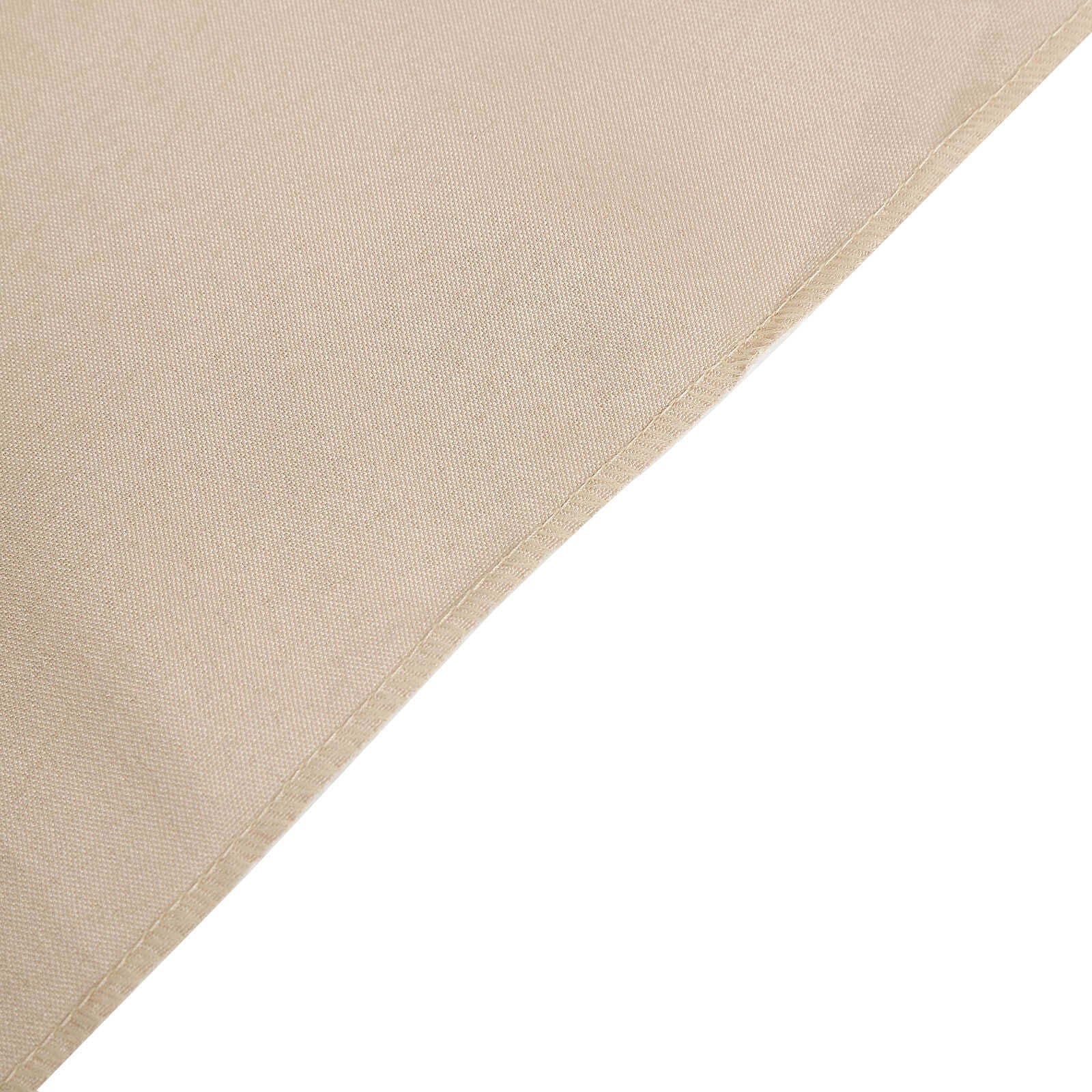 10 Pack Polyester Chair Covers for Folding Chairs Nude - Wrinkle-Free Stain-Resistant Slip-On Slipcovers