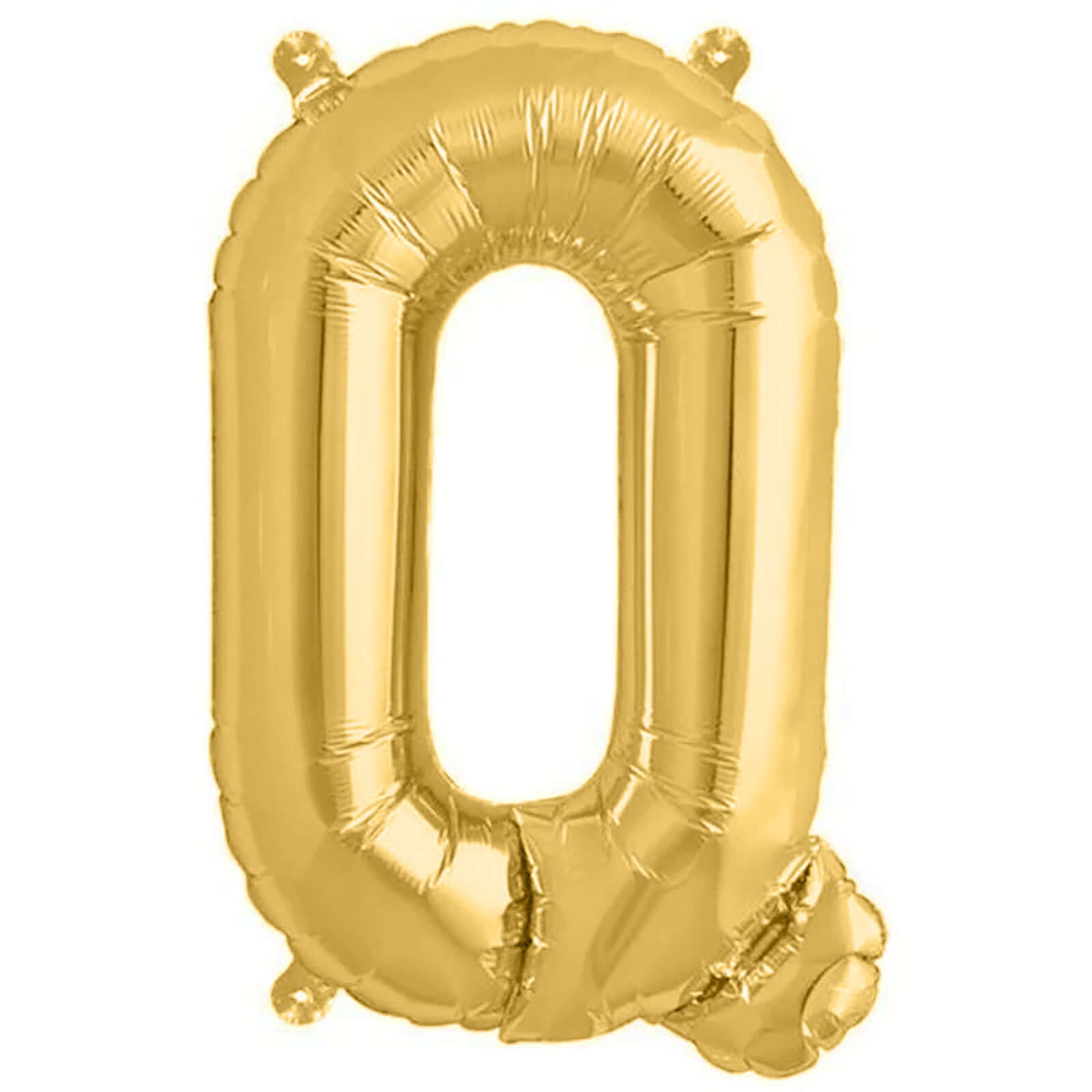 13" Matte Gold Letter and Number Balloons, Mylar Foil Balloons