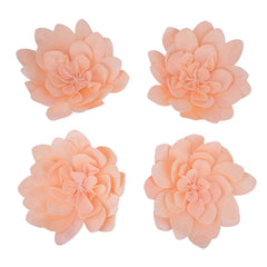 4 Pack 16" Blush Real-Like Soft Foam Craft Daisy Flower Heads