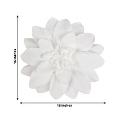4 Pack 16" White Real-Like Soft Foam Craft Daisy Flower Heads