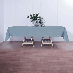Polyester 60"x102" Rectangle Tablecloth Dusty Blue - Durable and Stylish Table Cover