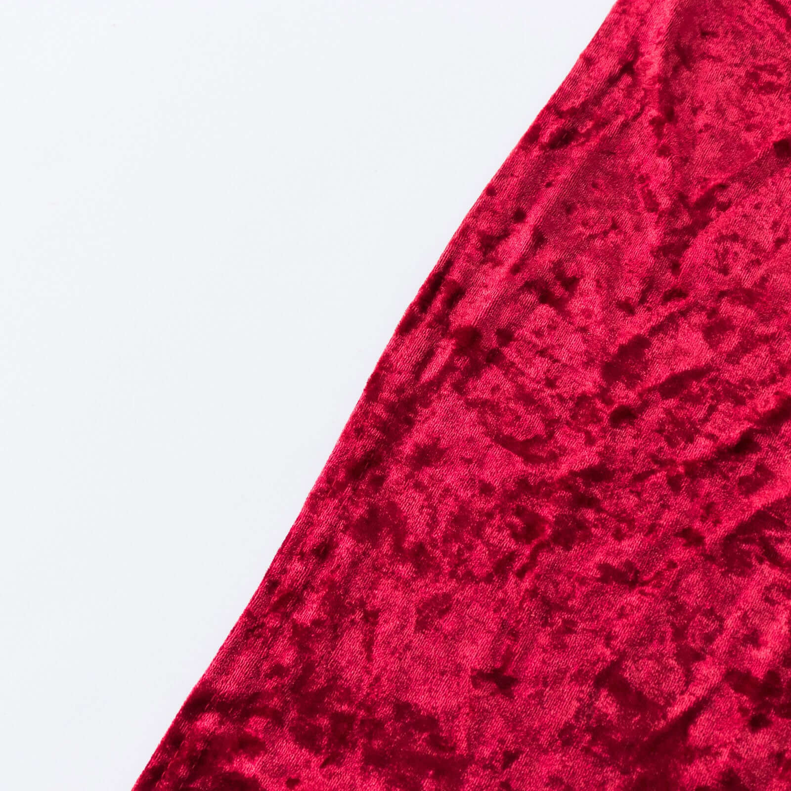 Crushed Velvet Fitted Rectangular 6ft Table Cover Red - Wrinkle-Free Stretchy Tablecloth