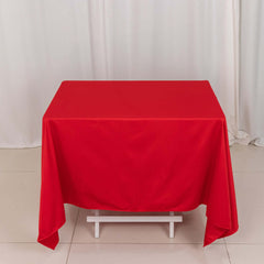 Scuba Square 70"x70" Tablecloth Red - Wrinkle Free & Stain Resistant Table Cover
