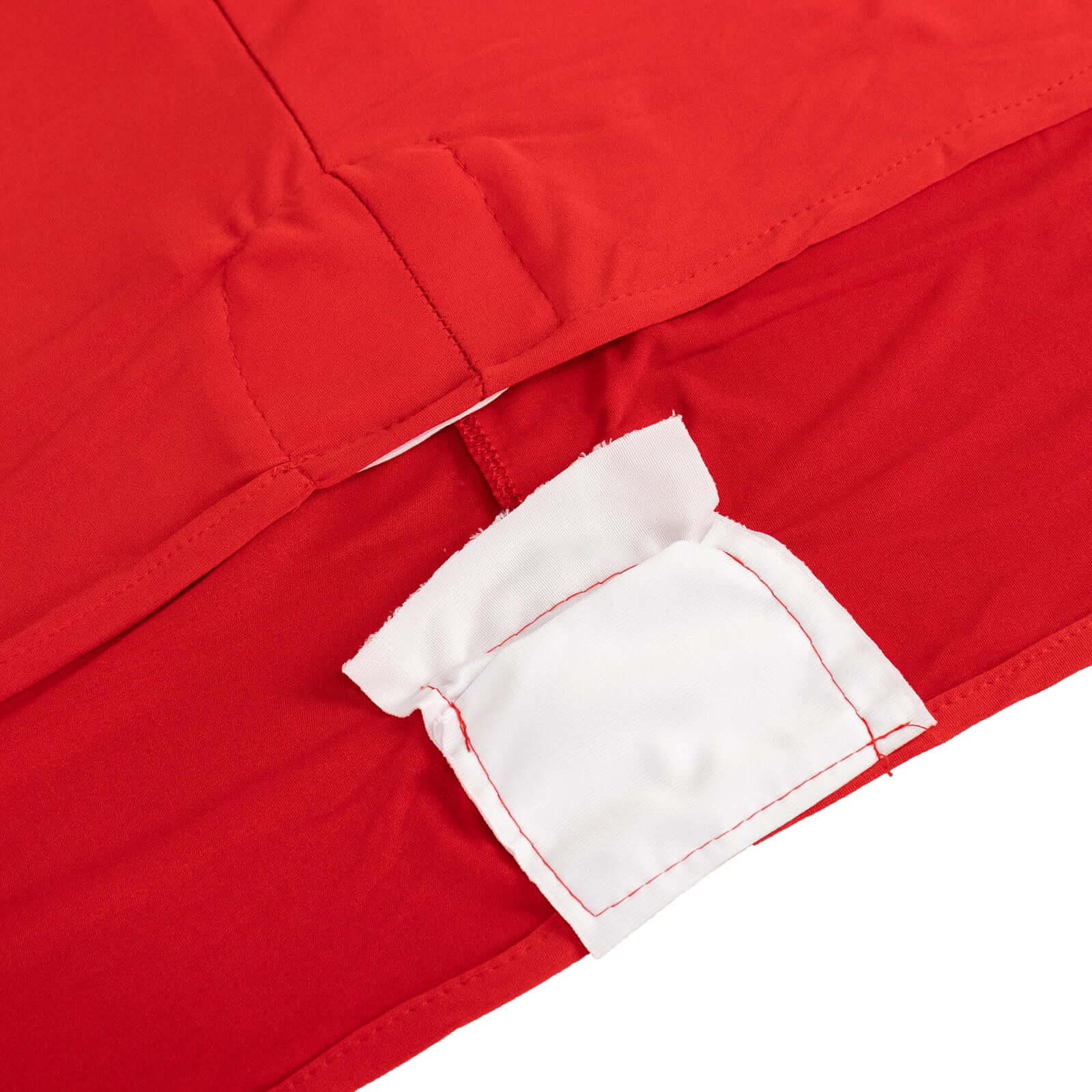 Stretch Spandex 6ft Round Tablecloth Red - Durable Form-Fitting Table Cover